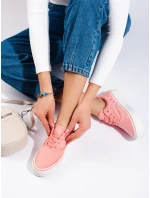 Trendy tenisky dámské růžové bez podpatku Trendy tenisky dámské růžové bez podpatku