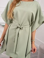 Oversize netopýří šaty tmavě mátové