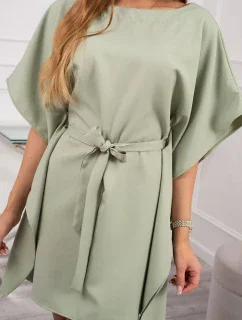 Oversize netopýří šaty tmavě mátové