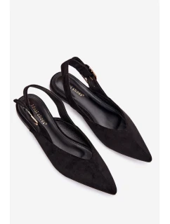 Dámské baleríny s přezkou Tanelia – černé