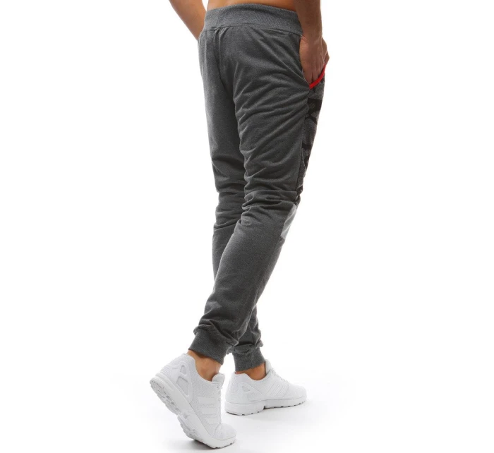 Pánské kamuflážní antracitové tepláky FashionStreet UX3628