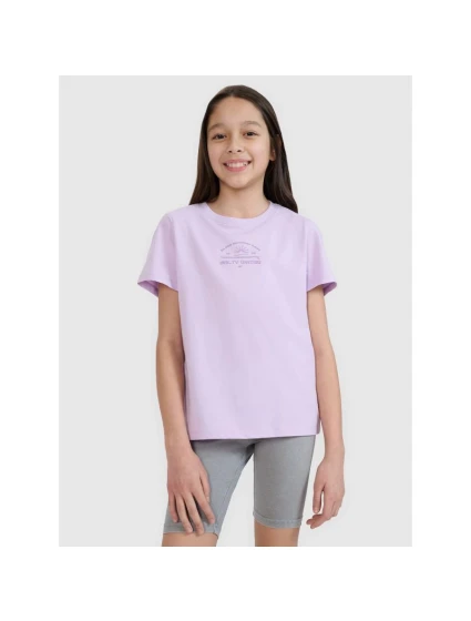 Dívčí tričko s potiskem 4F 4FJWSS25TTSHF1871-52S Dívčí tričko s potiskem 4F 4FJWSS25TTSHF1871-52S
