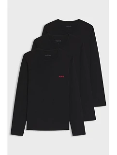 Hugo Bodywear pánská souprava triček LS-SHIRT NERO (50492631-001)