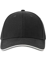 Atlantis Headwear Pilot Piping Sandwich-S 6 panelová těžká sandwich křiltovka 33.0274 black Atlantis Headwear Pilot Piping Sandwich-S 6 panelová těžká sandwich křiltovka 33.0274 black