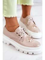 Kožené Boty S Srdce Béžová model 21577187 - Boto