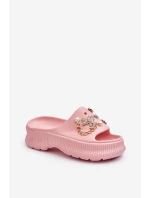 Dámské Pěnové Žabky S Ozdobami Růžové model 21653110 - Boto Dámské Pěnové Žabky S Ozdobami Růžové model 21653110 - Boto