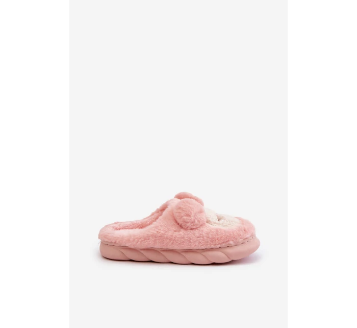 Teplé kožené pantofle dámské růžové Jozelinetta Teplé kožené pantofle dámské růžové Jozelinetta