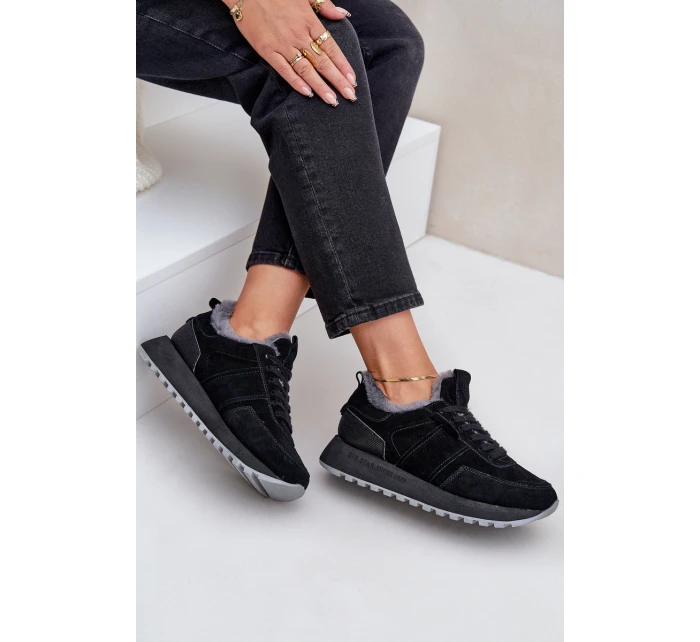 Dámské Tenisky S Kožíškem A  Big Star Černé model 21680203 - Big Star Shoes