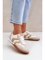 Klasické Dámské Tenisky Z Eko Kůže Béžové Maretina Klasické Dámské Tenisky Z Eko Kůže Béžové Maretina