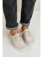 Šněrovací Polobotky Z Přírodní Kůže D&A model 21686119 Béžové - S.Barski