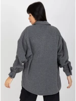 Košile DN KS 4005.99P tmavě šedá