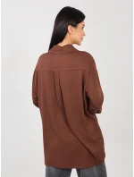 Košile LK KS 510197.12P hnědá