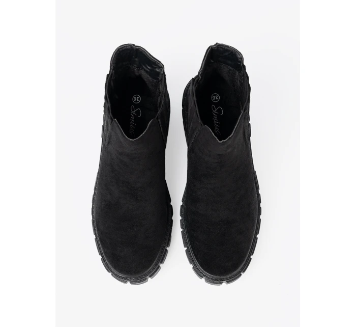 Exkluzívní kotníčkové boty dámské černé platforma Exkluzívní kotníčkové boty dámské černé platforma