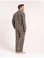 Pyžamo Moraj PDM5700-003 dlouhé rukávy, velikosti M–4XL, rozepínací