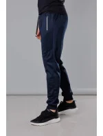 Tmavě modré pánské teplákové kalhoty se stahovacími lemy (8K167) Tmavě modré pánské teplákové kalhoty se stahovacími lemy (8K167)