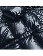 Tmavě modrá vypasovaná dámská zimní bunda model 21246880 - LHD Tmavě modrá vypasovaná dámská zimní bunda model 21246880 - LHD