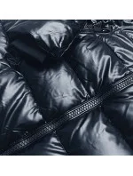 Tmavě modrá vypasovaná dámská zimní bunda model 21246880 - LHD