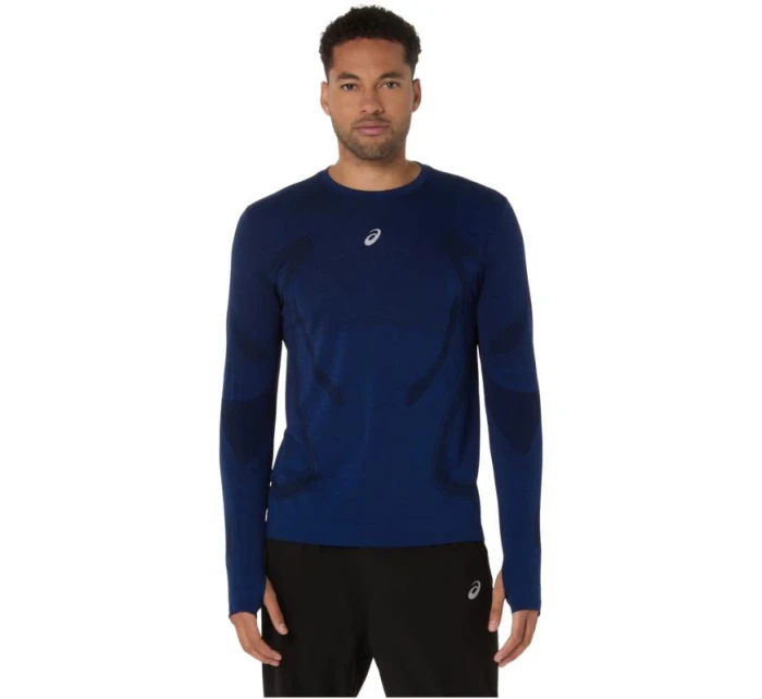 ASICS Road Seamless LS Top 2011D356-400 Navy Blue L