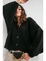 Dámský svetr Cardigan model 16643961 Black - Fobya