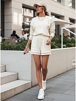 Dámská tepláková souprava ecru Dstreet model 21973930 - FashionStreet Dámská tepláková souprava ecru Dstreet model 21973930 - FashionStreet