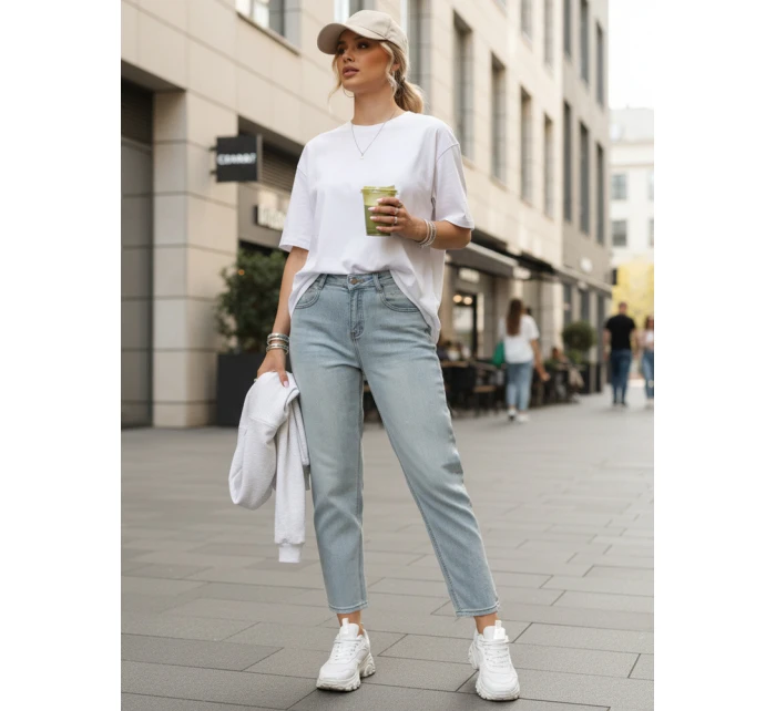 Dámské kalhoty mom světle modré Dstreet model 21996017 - FashionStreet
