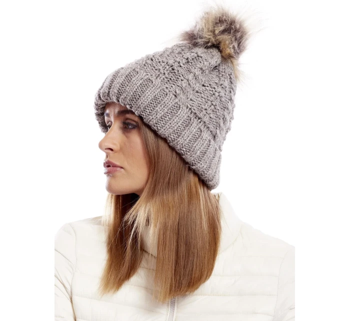 Dámská čepice AT CZ 1716501 36 světle hnědá