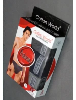 Pánské slipy 3PAK Platinum Mix barev - Cotton World Pánské slipy 3PAK Platinum Mix barev - Cotton World