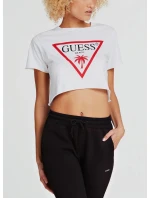 Dámské crop tričko E02I01JA911 - A009 - Guess