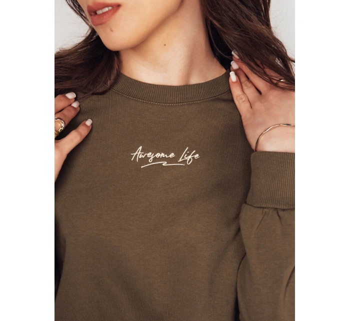 Dámská oversize mikina AWIOL hnědá FashionStreet BY1273