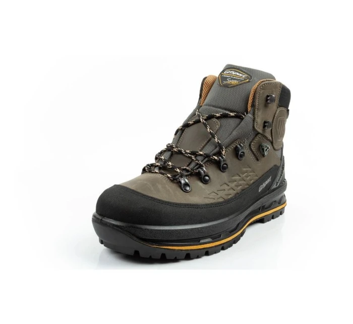 model 21479880 pánské trekové boty kožené nepromokavé kotníkové boty - Grisport
