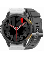 GRAVITY GPS GT24-2 Pánské chytré hodinky Černý silikonový řemínek + bílý silikonový řemínek GRAVITY GPS GT24-2 Pánské chytré hodinky Černý silikonový řemínek + bílý silikonový řemínek