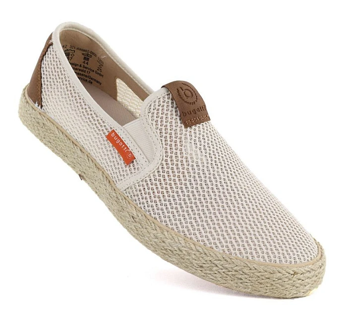 Pánské polobotky slip-on béžové Bugatti model 22079051