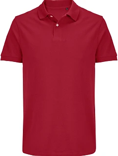 SOL'S Pacific Unisex piqué polo z těžké bavlny 25.4439 folk red
