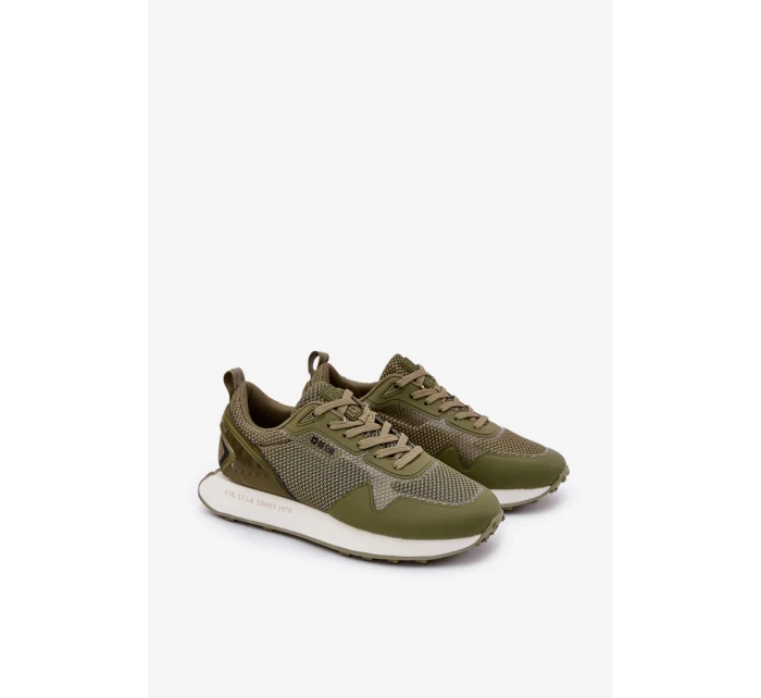 Pánské tenisky na platformě Big Star HI-POLY SYSTEM – khaki Pánské tenisky na platformě Big Star HI-POLY SYSTEM – khaki