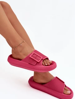 Dámské pantofle na platformě Big Star – fuchsie