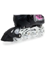 INLINE BRUSLE-KOLEČKOVÉ BRUSLE 4V1 ENERO PRO LED 30-33 PINK-GREY