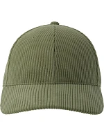 6 panelová manšestrová kšiltovka olive model 22478945 - Atlantis Headwear