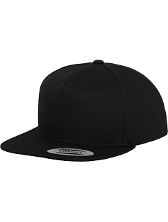 Flexfit 6007/6007T 5 panelová Snapback kšiltovka 55.6007 black/black
