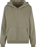 Build your Brand BY 290 Dámská mikina s kapucí z těžké bavlny "Fluffy" 56.0290 pale olive