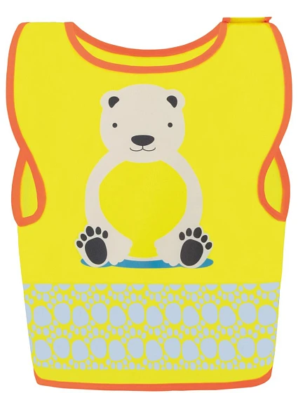 Korntex FUN Dětská bezpečnostní vesta 76.FUNY hi vis yellow/polar bear Korntex FUN Dětská bezpečnostní vesta 76.FUNY hi vis yellow/polar bear