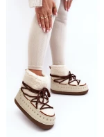 Dámské zateplené sněhule Bežové model 21637486 - Boto