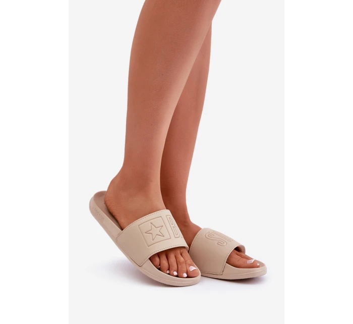 Pěnové Dámské Pantofle Big Star model 21676330 Béžové - Big Star Shoes Pěnové Dámské Pantofle Big Star model 21676330 Béžové - Big Star Shoes
