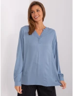 Halenka D73792M11081A šedá modrá