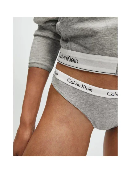 Dámské kalhotky D1618E-020 šedá - Calvin Klein