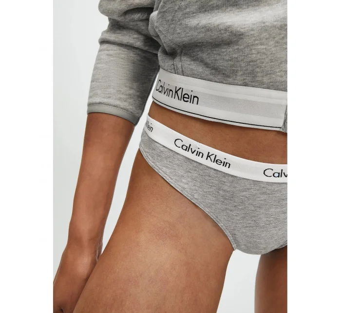 Dámské kalhotky D1618E-020 šedá - Calvin Klein