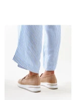 Dámské polobotky 28906 Béžová s bílou - Flyfor