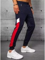 Pánské tmavě modré tepláky Dstreet UX3200 Pánské tmavě modré tepláky Dstreet UX3200