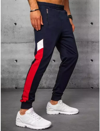 Pánské tmavě modré tepláky Dstreet UX3200 Pánské tmavě modré tepláky Dstreet UX3200