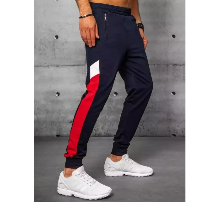 Pánské tmavě modré tepláky Dstreet UX3200 Pánské tmavě modré tepláky Dstreet UX3200