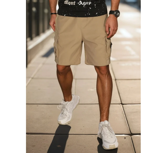 Pánské látkové bojové šortky khaki Dstreet model 21988589 - FashionStreet